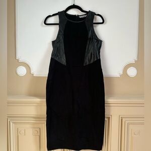 Athleta Dress Ponte Night On The Town Dress Black XS flattering fit mid length